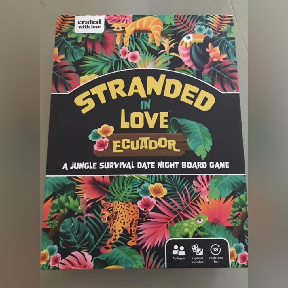 Stranded in Love Couples Date Night Game Crated with love